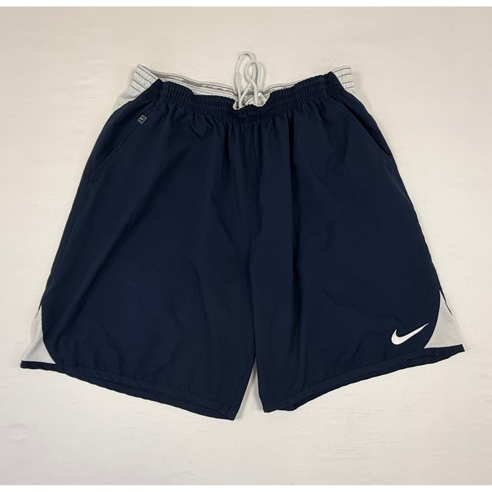 Vintage Nike Court Dri-FIT Tennis Shorts Mens‎ XXL Navy Blue White Athletic Gym